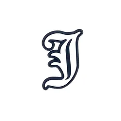 Wholesale customized good quality pvc shoe manufacturers greek letter charms