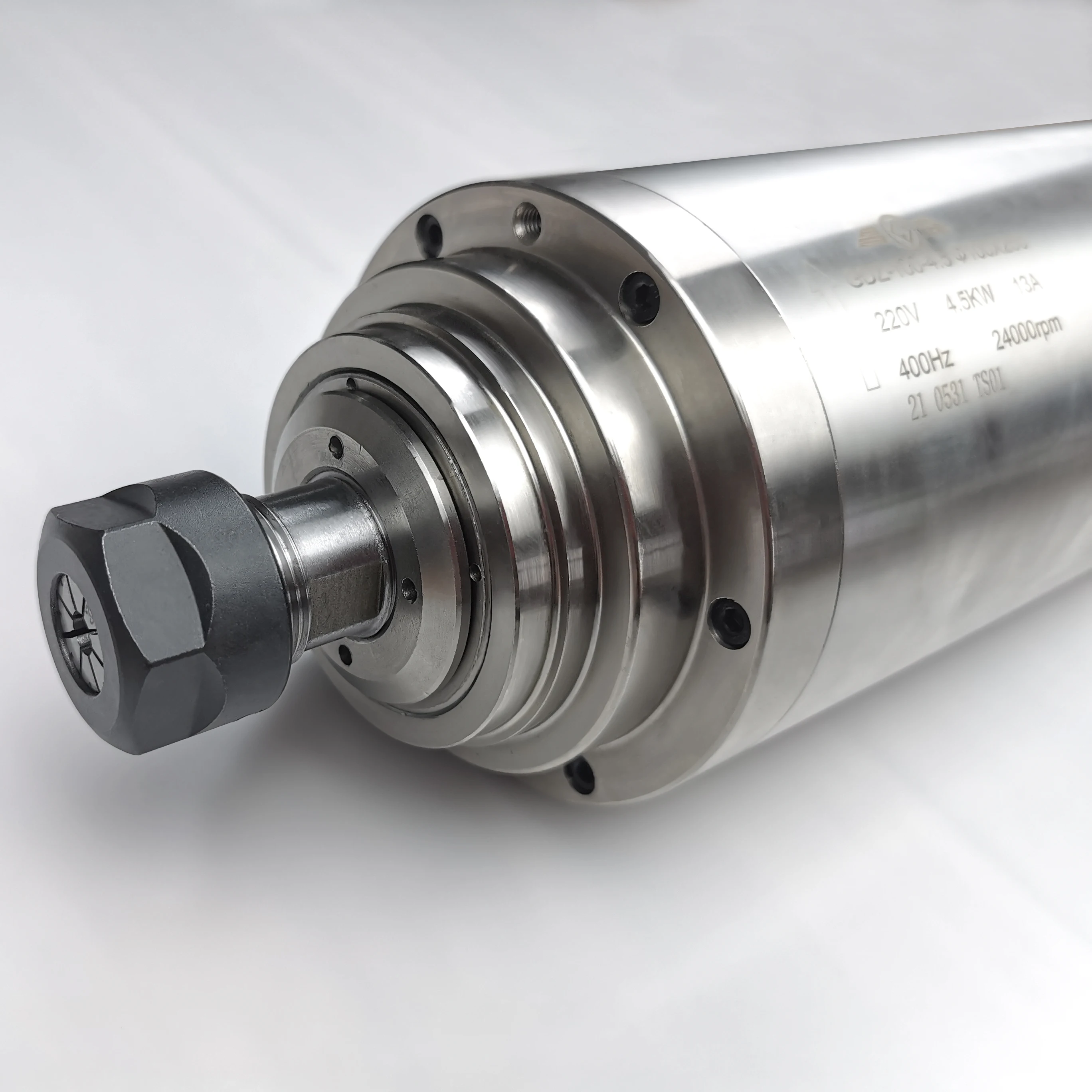 Высокоскоростной двигатель шпинделя фрезерного станка с ЧПУ с водяным охлаждением 4,5 кВт для резьбы по дереву