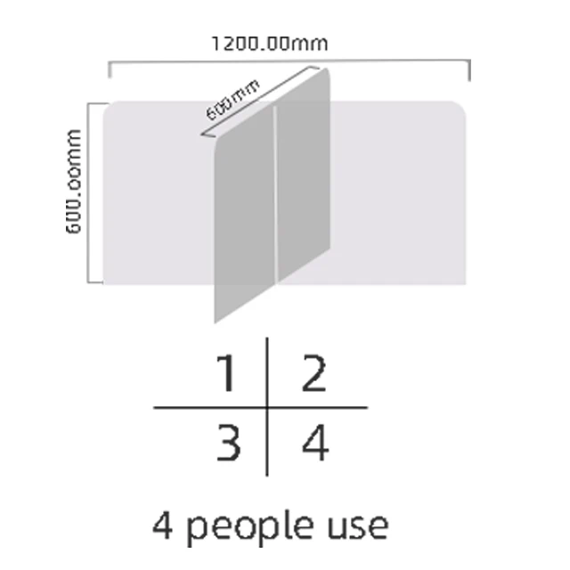 OEM desk shield acrylic dividers  acrylic folding sneeze guard barrier foldable desktop shields