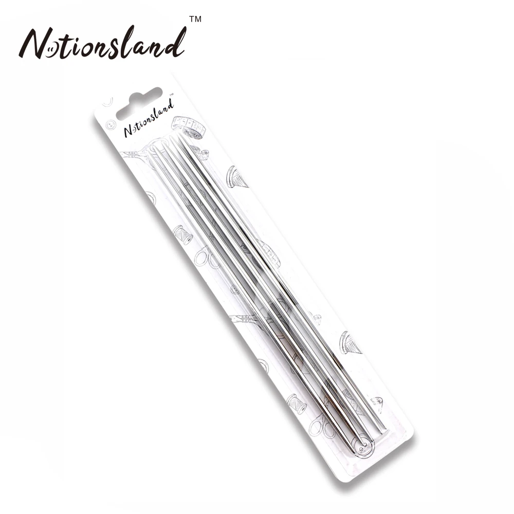 Wholesale Stainless Steel Smooth Double Pointed Knitting Needle Home Safety Sweater Knitting Needles