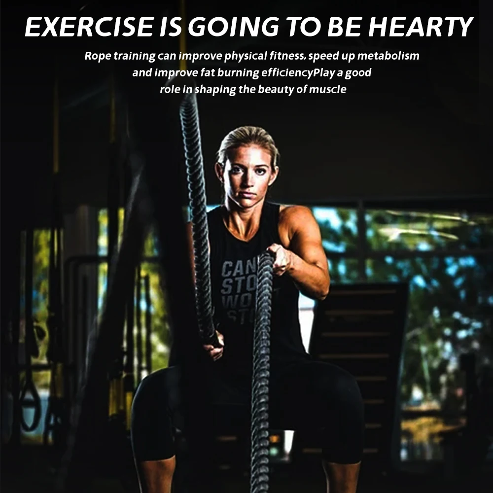 Custom Length Battle Rope For Strength Training Fitness Battle Rope Gym Use Battle Rope Training For Arm Strength