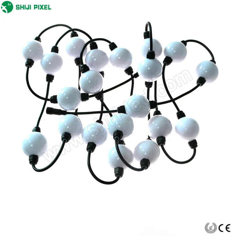 Outdoor 50mm UCS2903 GS8206 Pixel Addressable RGB Led Ball Light string For Christmas Decorations