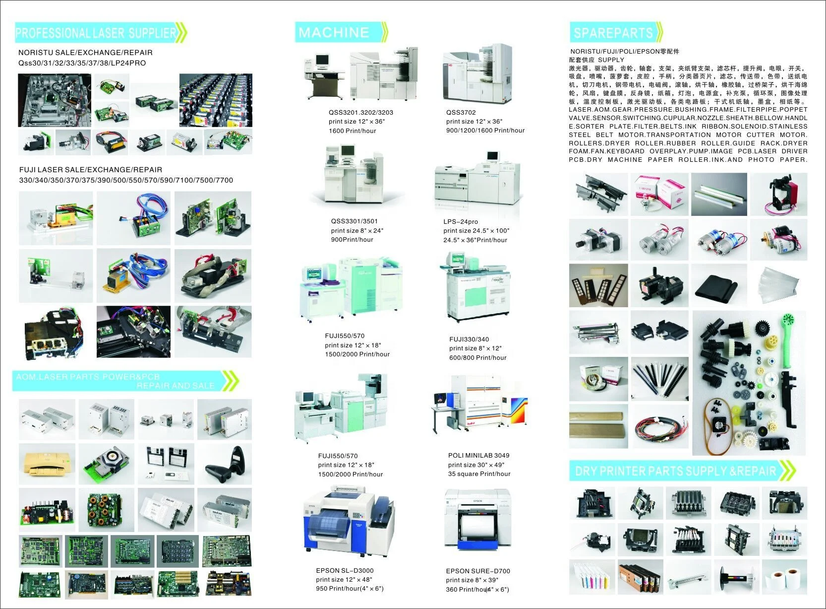 new frontier570 550 500 340 330 AOM main part made in japan very stable working in market about 7 years