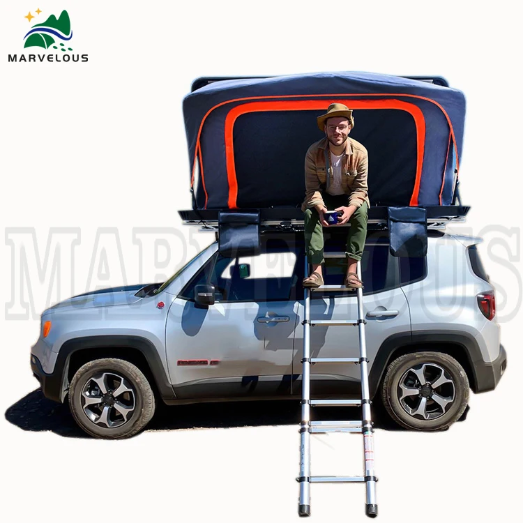 Aluminum Rooftop Tent 4 Person Waterproof Hard Shell Roof Top Tents