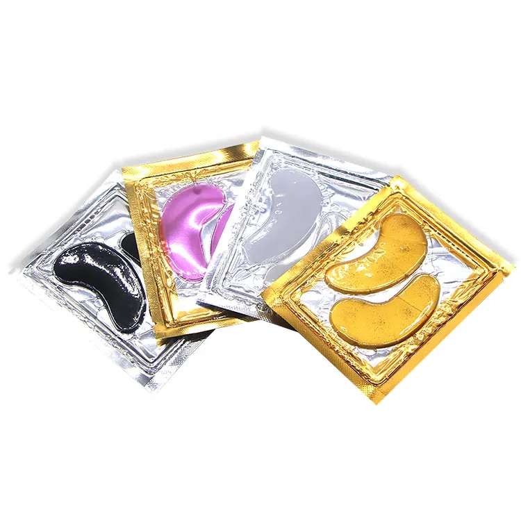 Маска для глаз с прозрачным гелем под белым светом, 24 К золота, гидрогель, коллагеновая маска для глаз с темными кругами