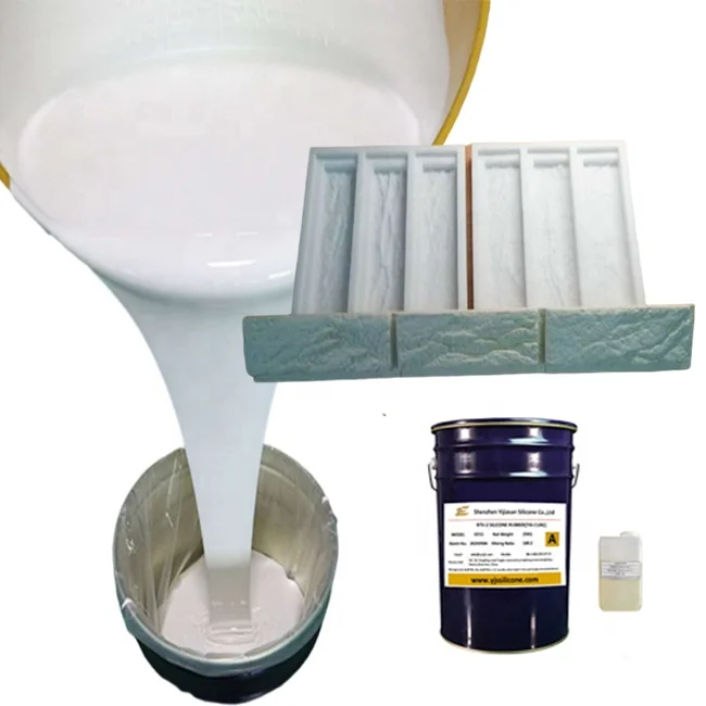 flexible tin condensation cure liquid silicone rubber silicone mold making for stone molds