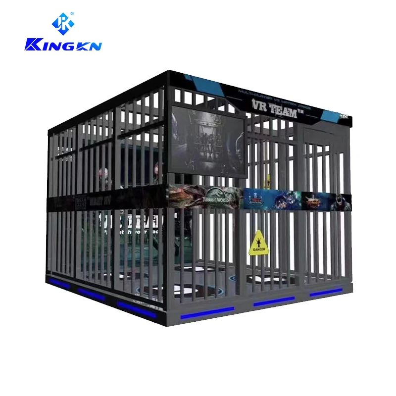 Kingkn Hot sale 9d vr virtual reality simulator equipment vr simulator multi player shooting game machine