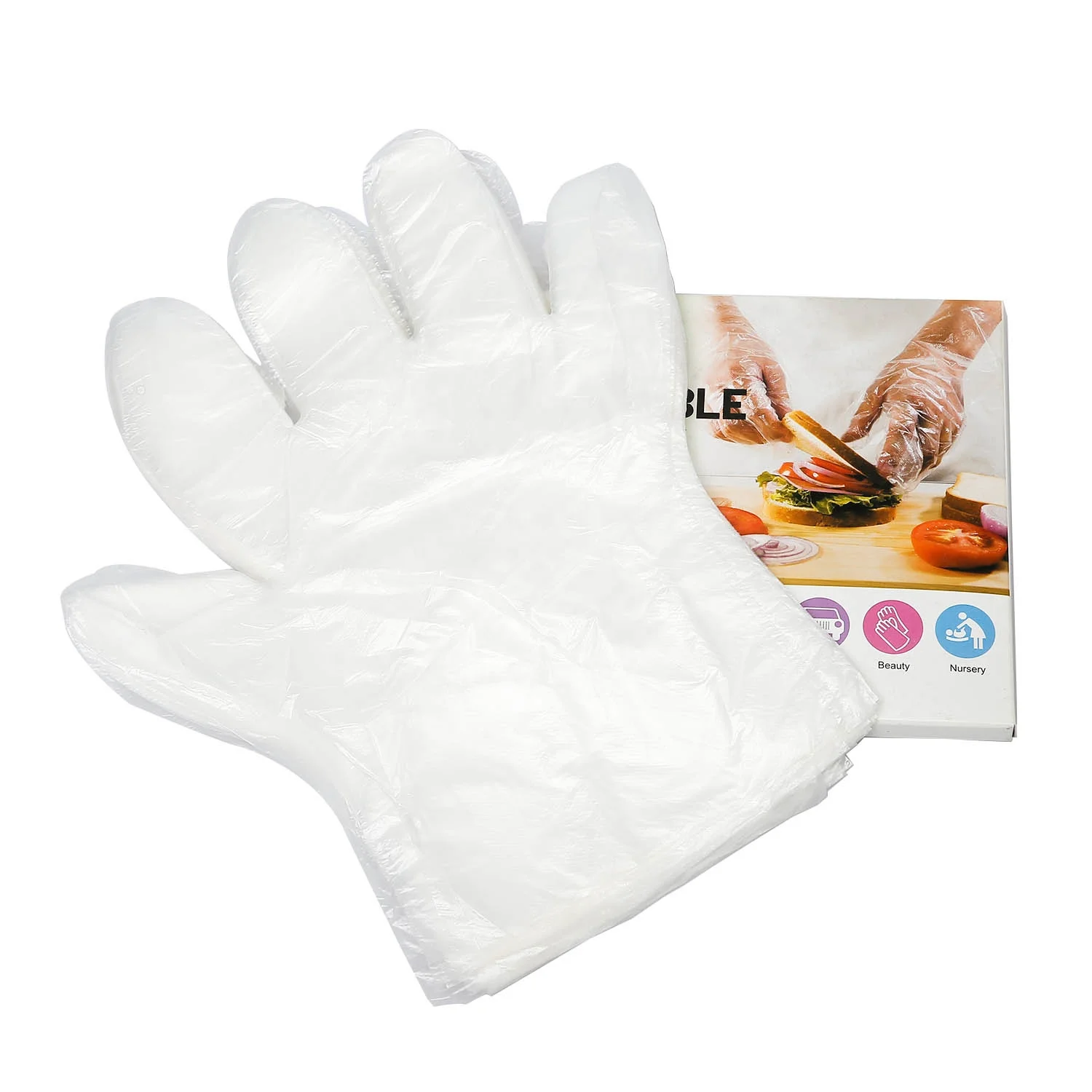 Disposable compostable glove (PLA+PBAT)