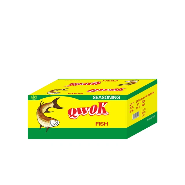 HALAL 10g fish  bouillon cube seasoning cube broth cube OEM wholesale