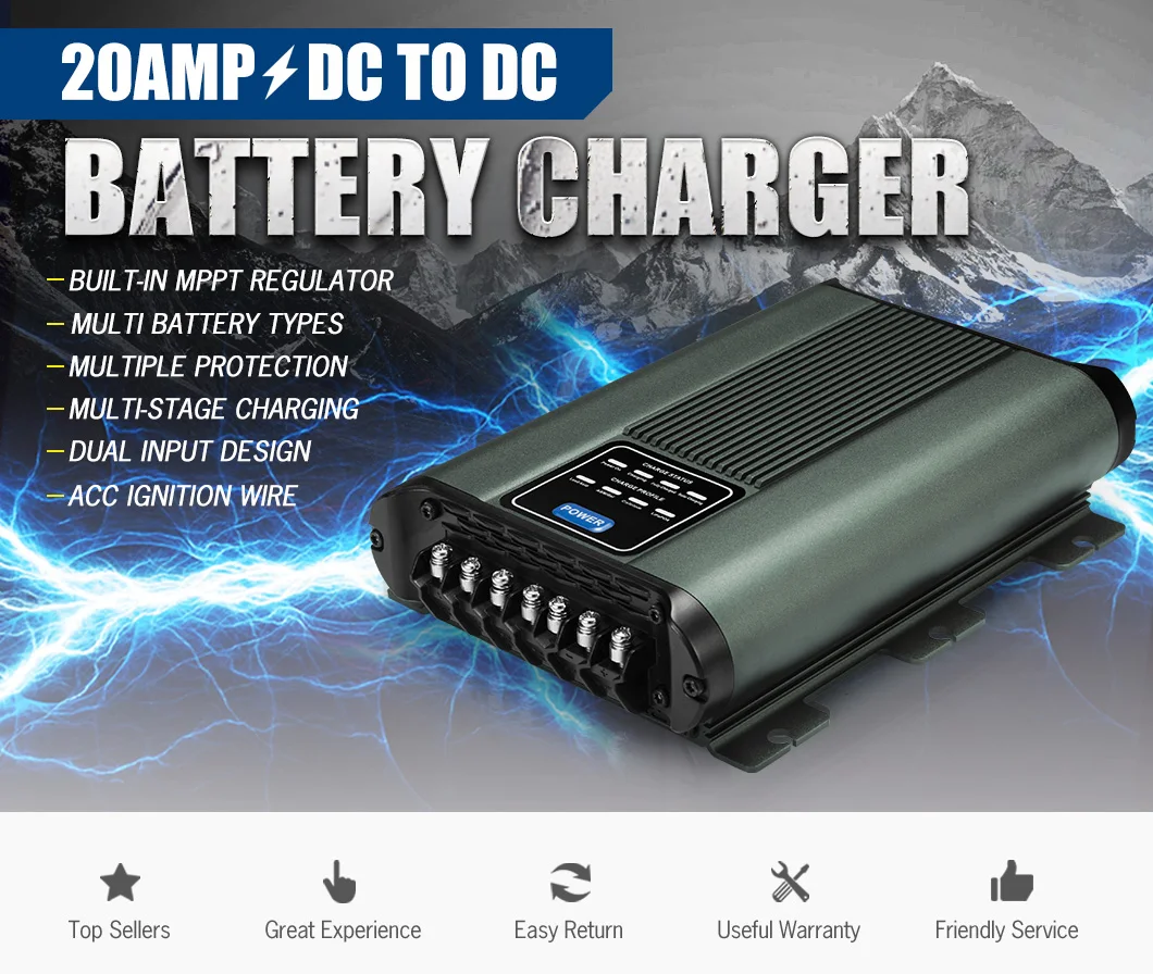 20 А Солнечная MPPT 12 В аккумуляторная система DC к зарядное устройство