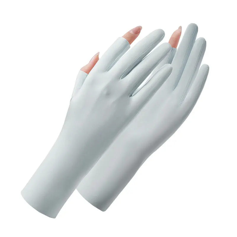 Hot Selling Nail Art Open Toed Polish Tips Anti Uv Protection Gloves UPF50+ Nail Art Uv Lamp Protection Gloves for UV Manicure