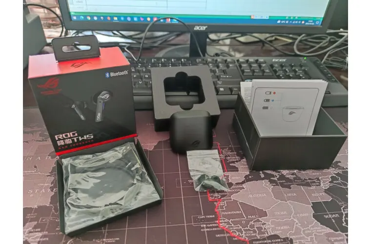 Оригинальные беспроводные наушники ASU S ROG CETRA ANC true TWS Игровые наушники с низкой задержкой истинная Беспроводная зарядка IPX4 водонепроницаемые