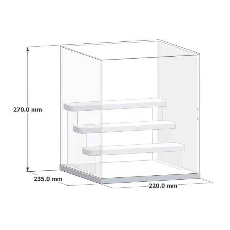Hot Deals Good Quality Clear Showcase transparent storage box  Figure display Shoes display Show Box Display Acrylic Box/case
