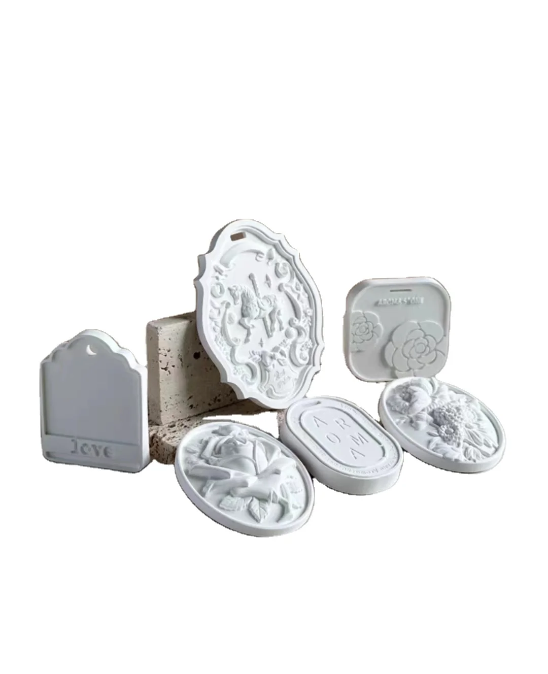 Wardrobe Car Sachet Aroma Removal Small Fresh Manual Essential Oil Diffuser Decorative Pendant Aroma Plaster  Stone