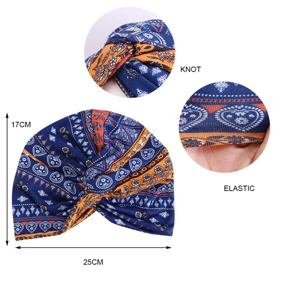 Custom Jacquard Beanie Satin Inner Double Layer Warm Headscarf Hat Turban for Womens