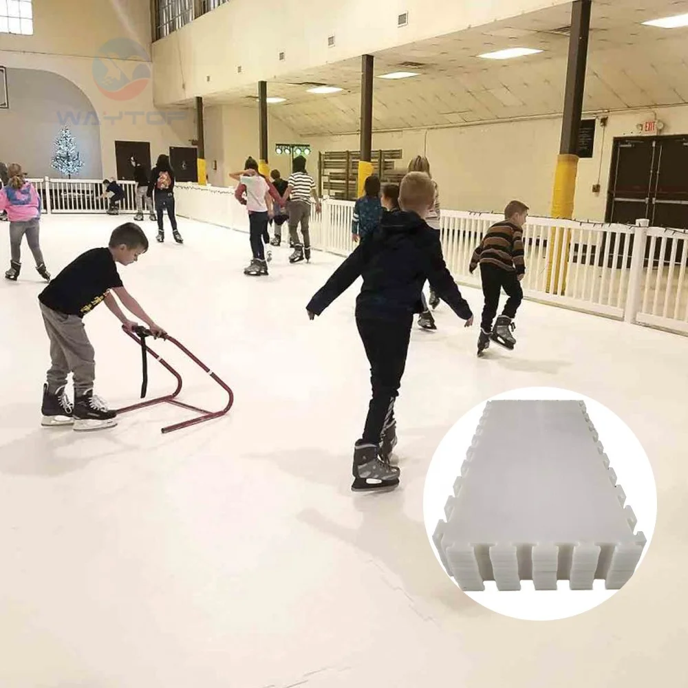 self-lubrication smooth sheet synthetic ice rink uhmwpe panels/ice skating rink