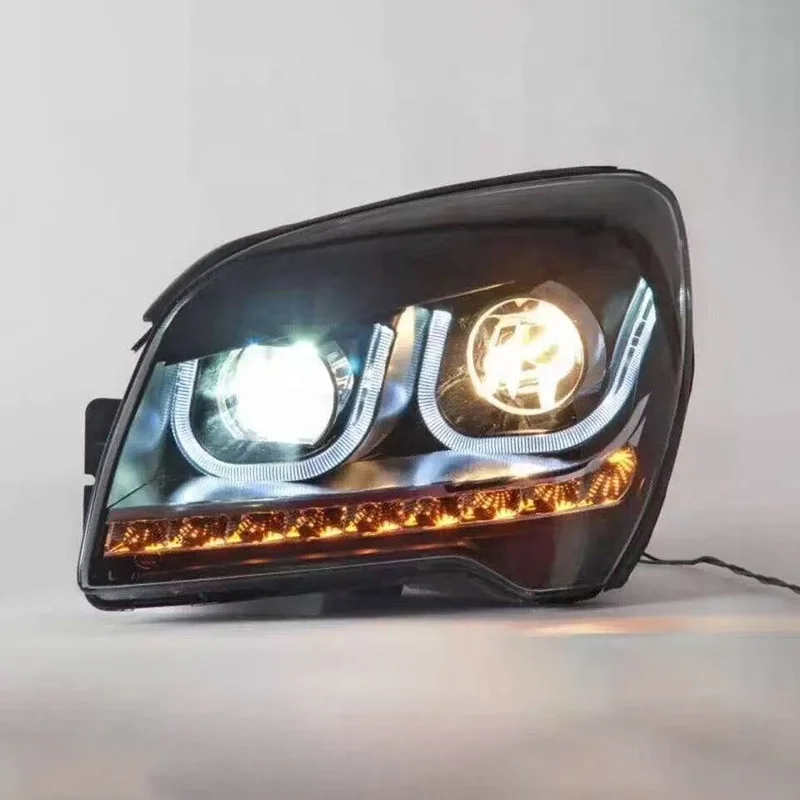 For KIA Sportage LED Head Lamp Angel Eyes 2009-2012 Year Car Front Light Assembly