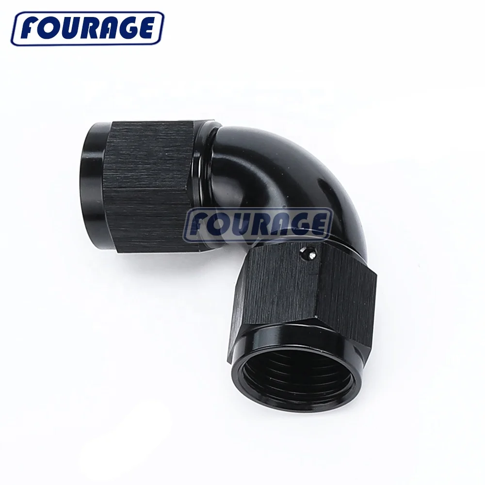 Fourage Racing детали анодированный алюминий 90 градусов двойной Поворотный соединитель трубы Женский цельный полная проточная муфта для