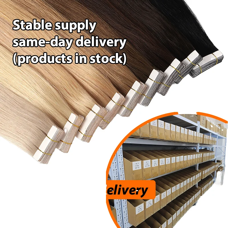Wholesale Popular 100% Virgin Remy Piano Hair Extensions Natural Human Hair Vendors Tape Weft Machine Double Weft