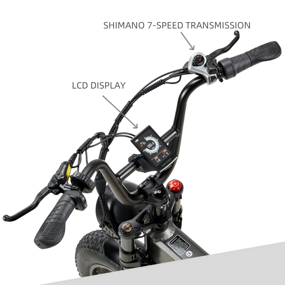 Factory Stock Wholesale BURCHDA R7 48V17.5AH 20 4.0 MTB Electric folding Bike DUAL MOTORS strong driving force Eu free shipping