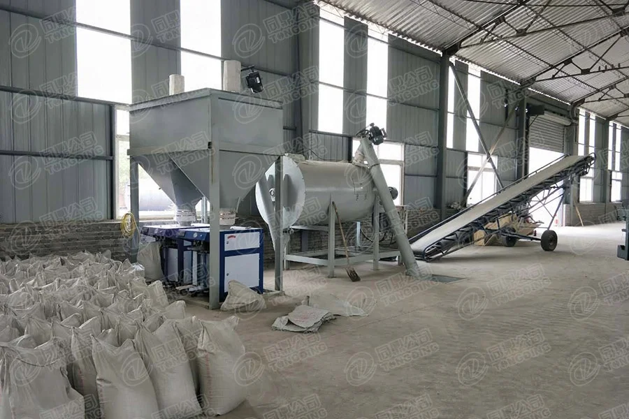 dry mortar mixing machine Thermal mortar mix equipment twin shaft paddle non-gravity mixer  1-5 Ton China Dry Mortar Mix Plant