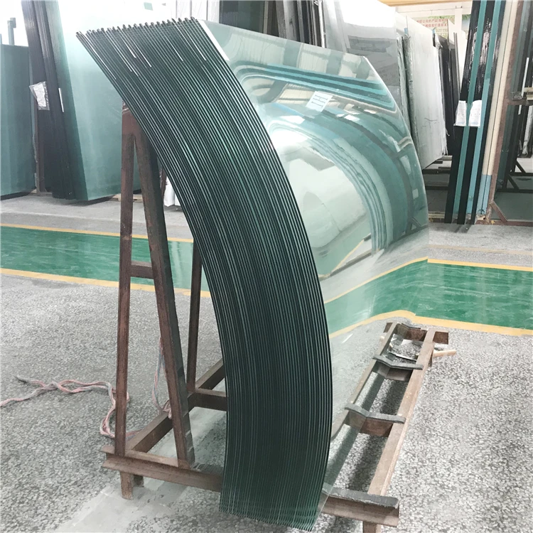 21.52mm exterior laminated curved glass for curtain