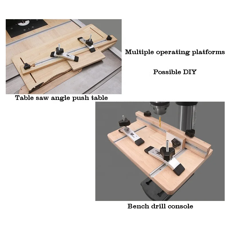 Type 19 Aluminum Alloy T Slot Slide Miter Track Chute Rail T-tracks Clamp DIY Woodworking Saw/Router Table Workbench Tools