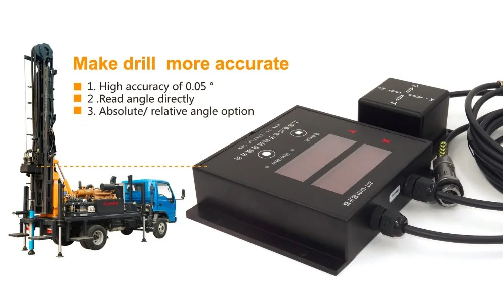 ZC SENSOR ZCT-CX01-C high accuracy inclinometer with display used for roll and pitch angle measurement
