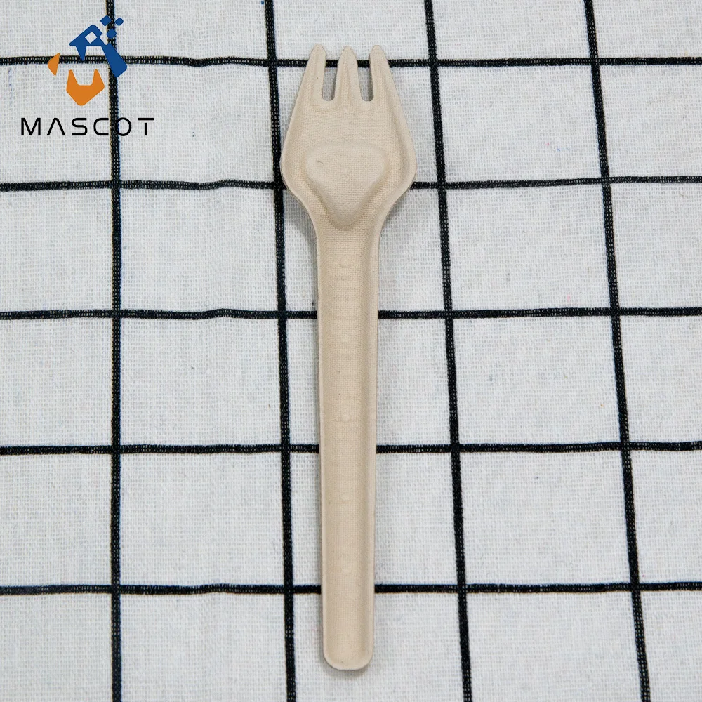 Heavy Duty Biodegradable Sugarcane Bagasse Spoon Sturdy Durable Sugarcane Spoon Soup