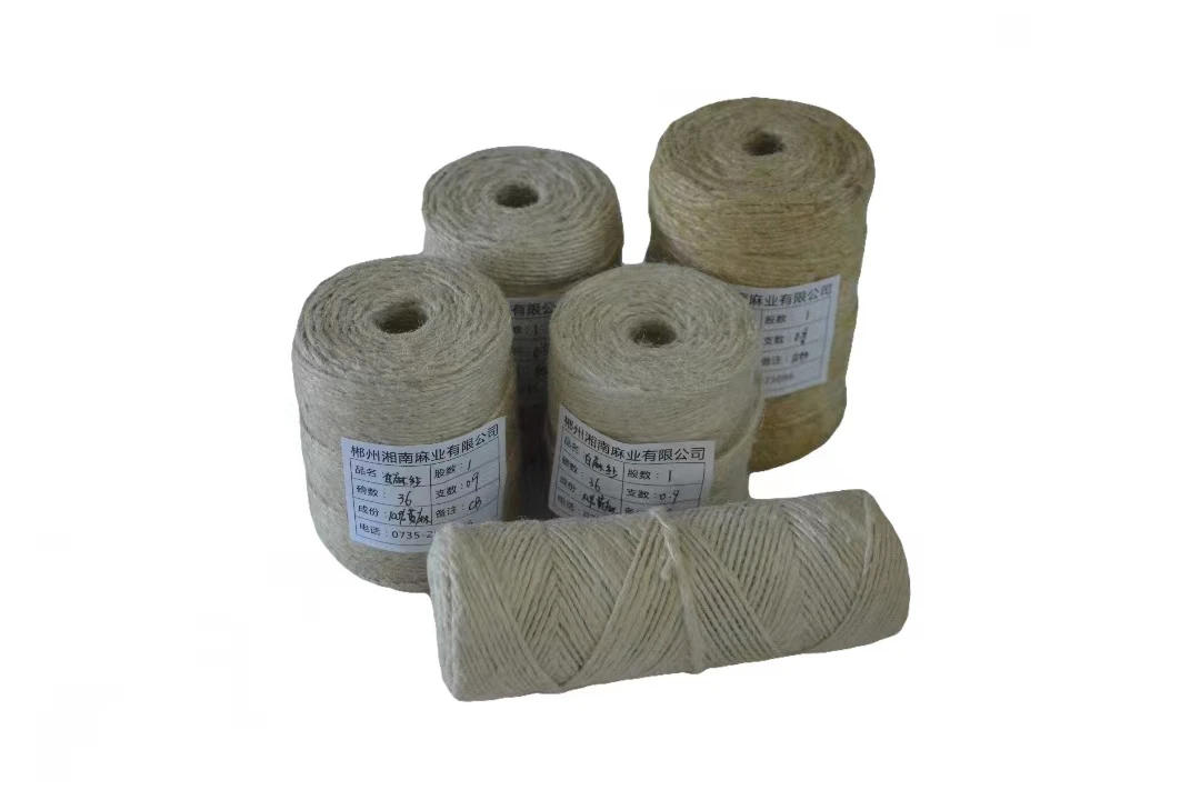 Low price reusable and washable standard quality eco friendly 100% braided jute yarn 28LBS/2PLY