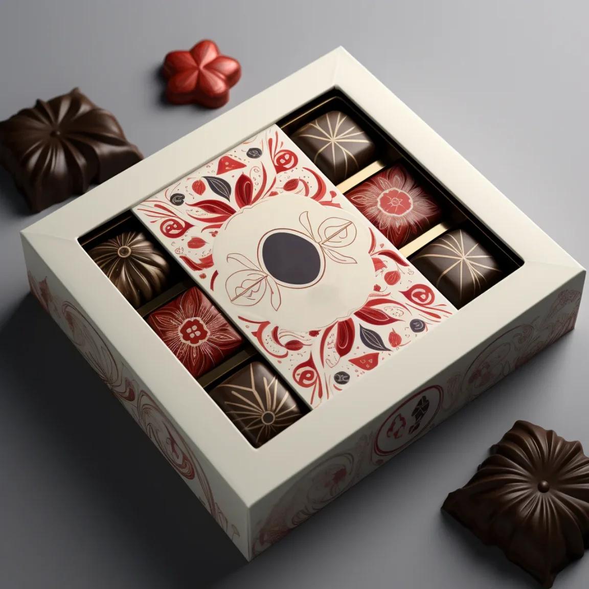Reusable Handmade Luxury Custom Plastic Insert Chocolate Box Gift Wedding Chocolate Box With Window Transparent