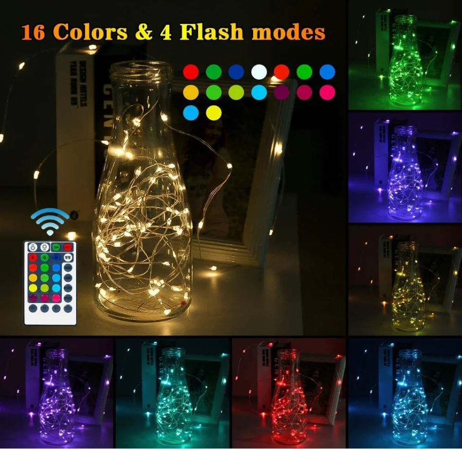 Price Outdoor Fairy 16-Color Changing Usb Powered Garden Rgb Led Copper Wire String Light For Holiday Christmas Party Decoration