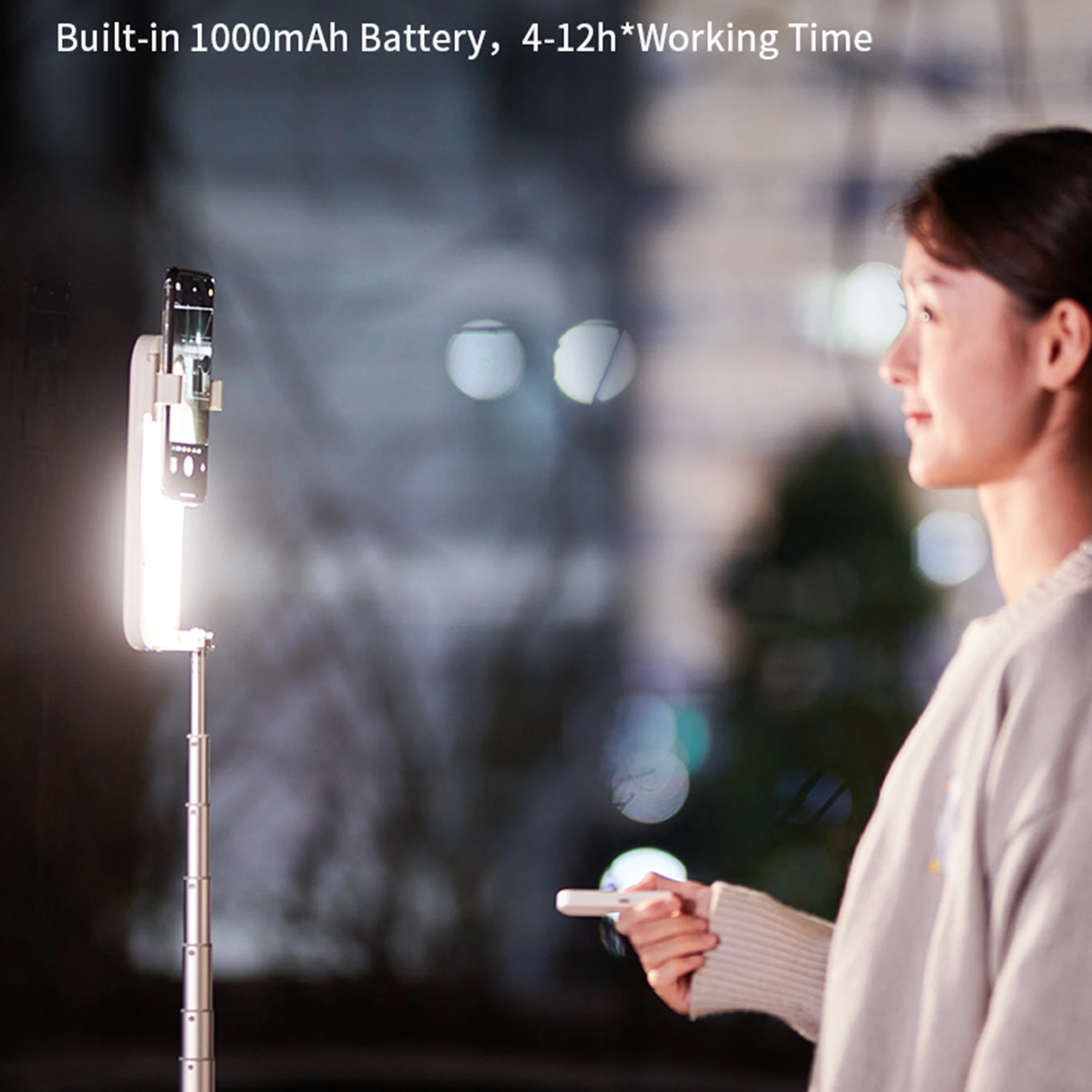 New Arrival Selfie Stick Ring K07 Gimbal Tripod Wing 360 Rotation Phone Comedy Movy Led Light Fixture