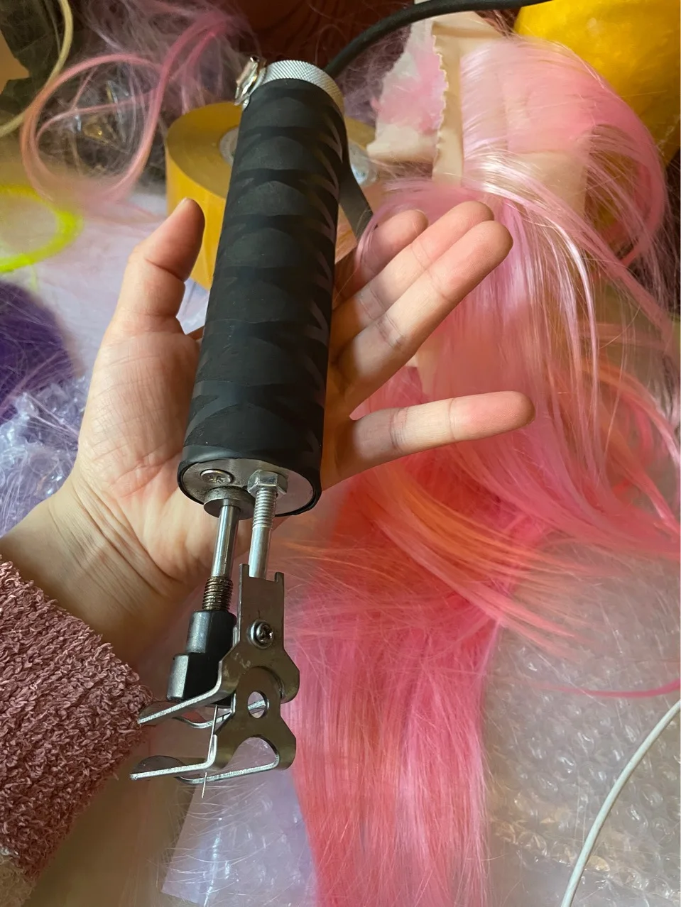 Partial injection wig top skin wig making home portable domdestica sewing machine Hair Inject Machine