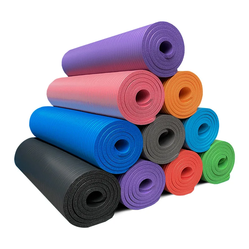 Custom printed logo 6mm fitness anti-slip yoga mat new eco friendly foldable gray pink Pilates mat