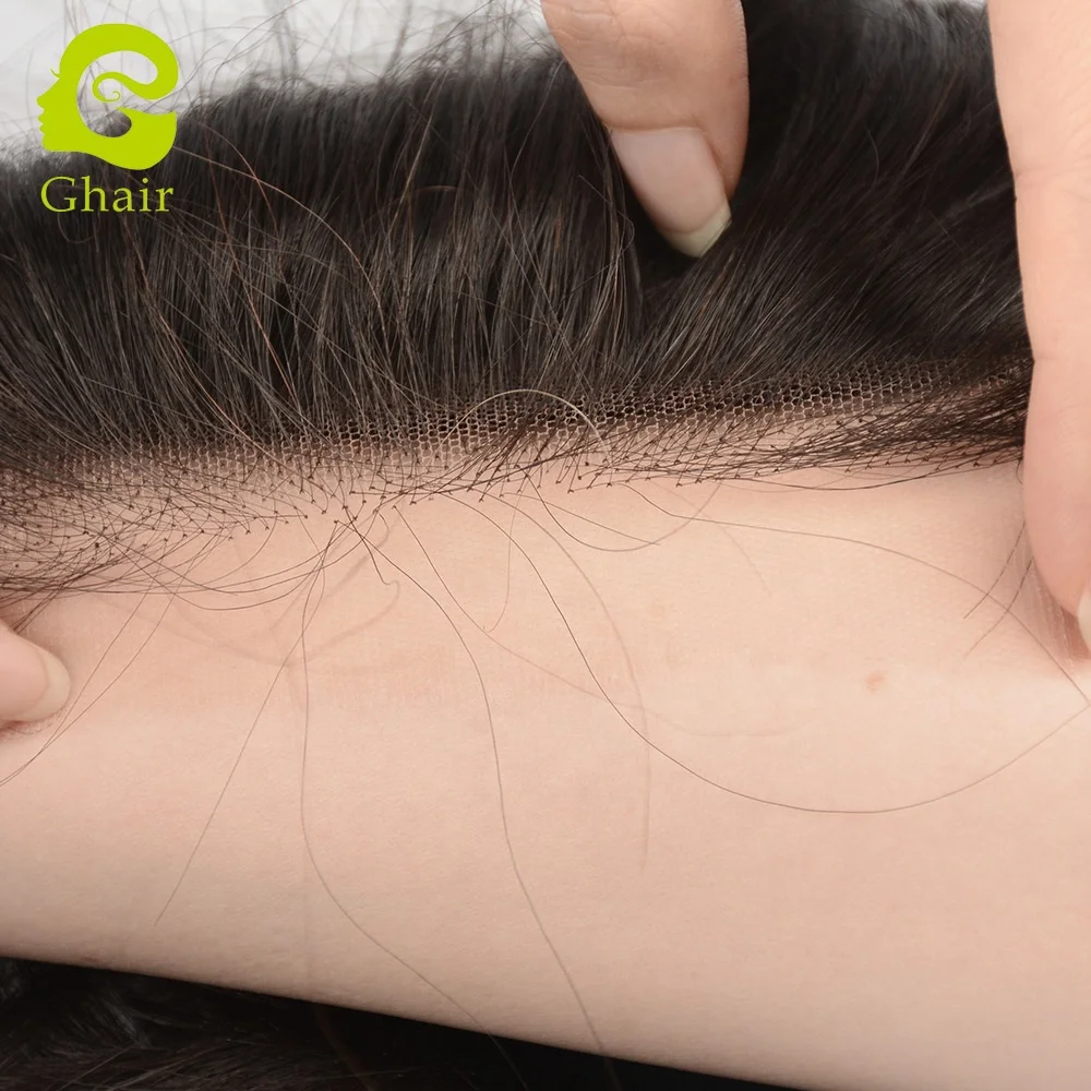 
Ghair 5*5 silky straight virgin hair bundles with closure,100% human hair hd lace closure 