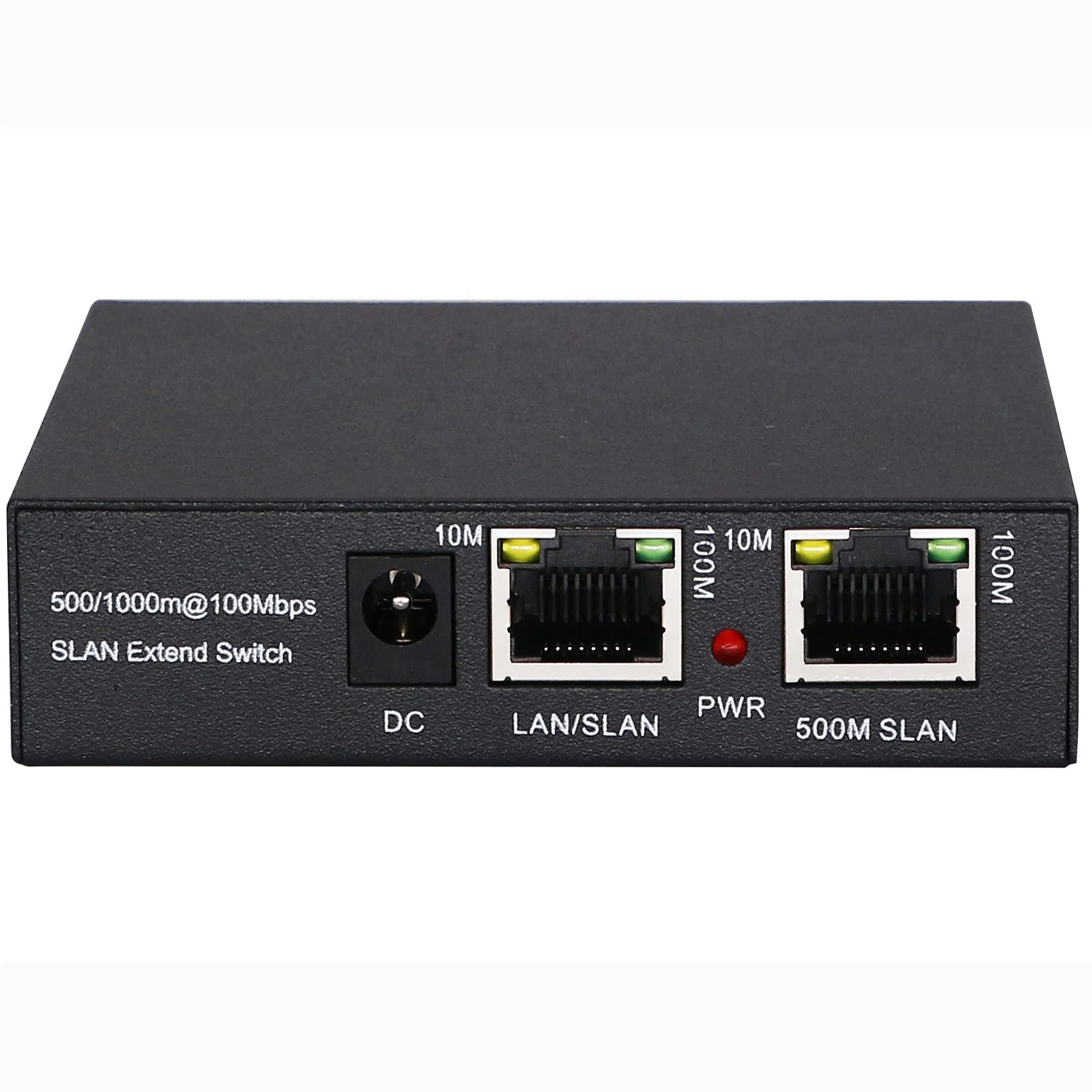 Удлинитель сетевого Ethernet-коммутатора Slan, 1 пара, 500/1000 м, 1 порт, 10/100 м, вход Rj45, 1 порт, 10/100 м, выход Rj45