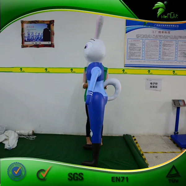 1.5m Tall Custom Cartoon Inflatabl Rabbit Hongyi Standing Inflatable Sexy Doll Girl