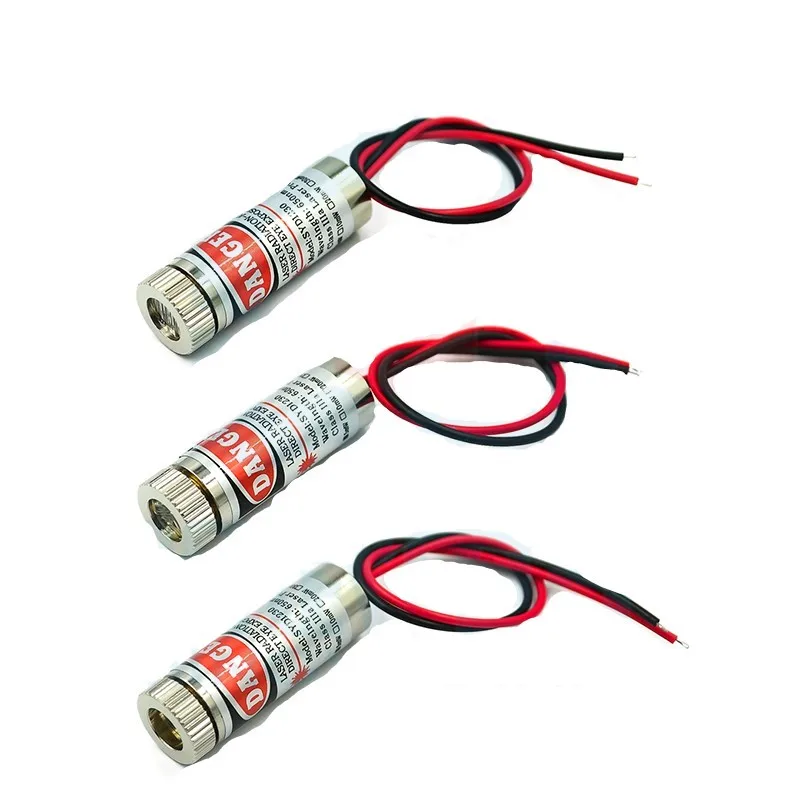 V 5V 5mW Copper Semiconductor 6MM 650nm Outer Diameter Red Head Laser Dot Diode Point Tube Module