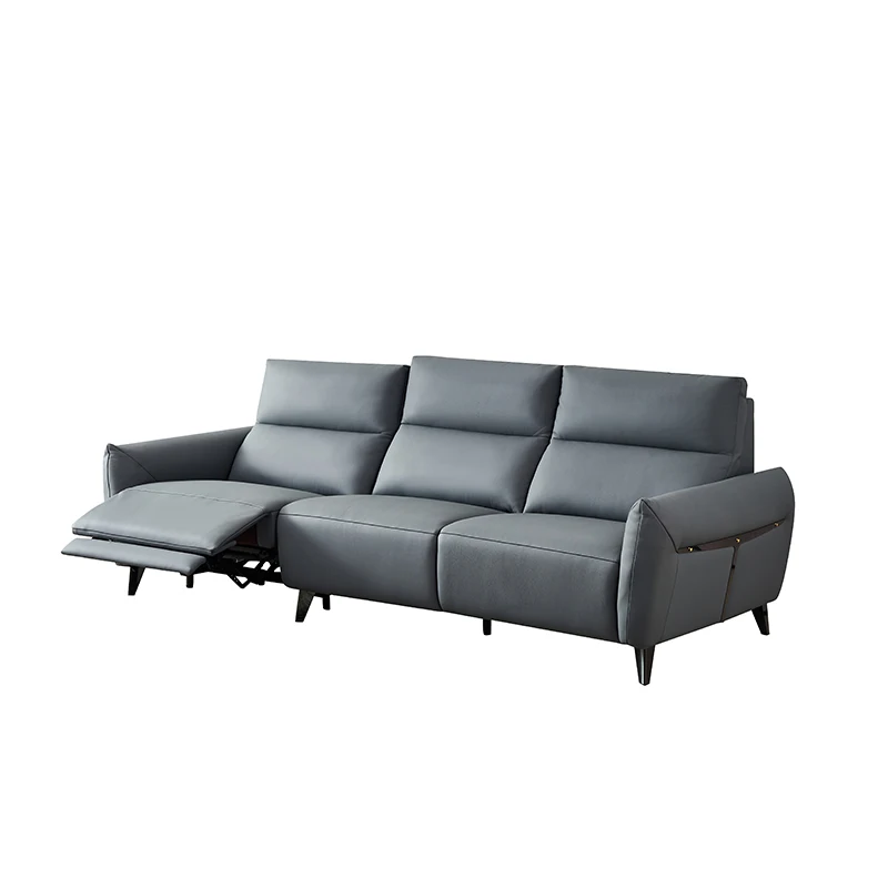 wholesale I shape electric  automatic  sofa bed for living room home 1+2+3 recliner sofa bed
