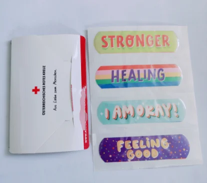 Promotional Paper sleeve pack  bandage box plastic plaster dispenser