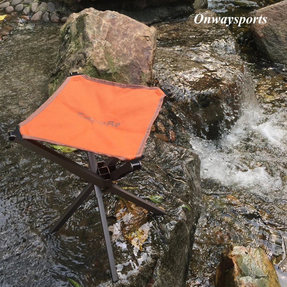 Durable Lightweight Aluminum Beach Outdoor Trekking Fishing Folding Stool