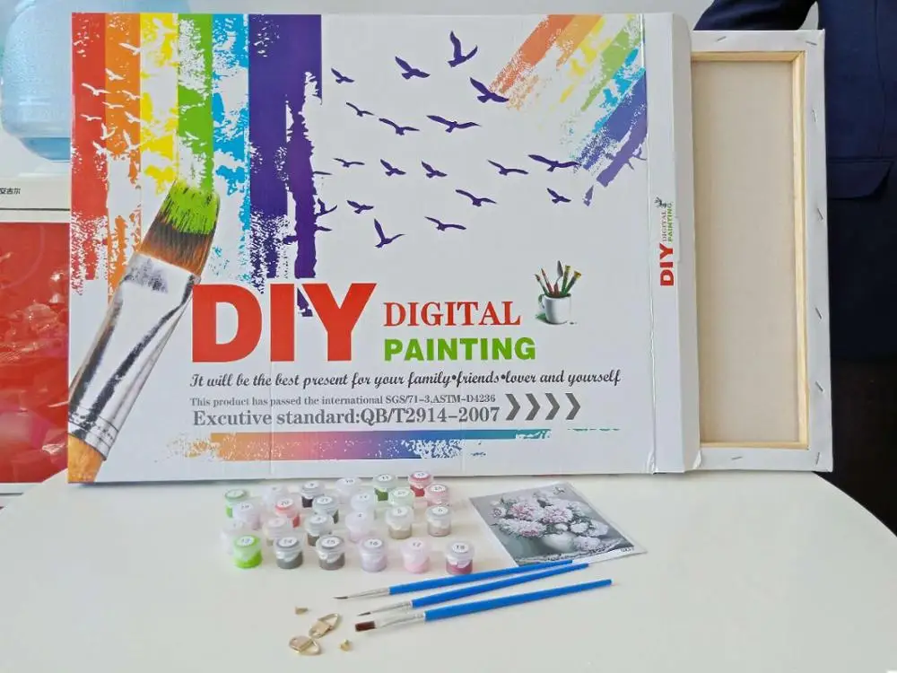 CHENISTORY DZ991925 DIY Painting By Numbers father and son Canvas Painting Modern Home Wall Art paint by numbers wholesale