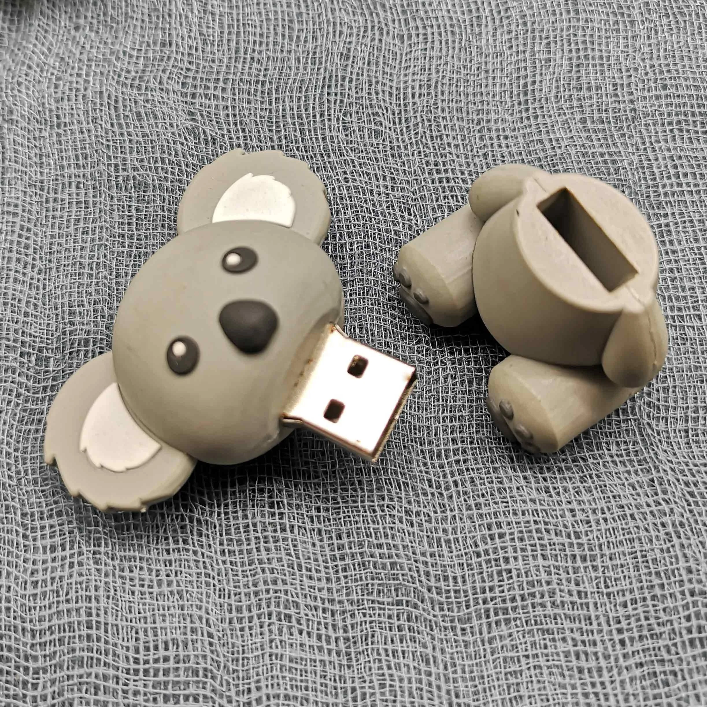 
New Design Eco-PVC Customized PVC Koala Design USB Flash Drive Take Away Pen Drive 16GB 32GB 64GB USB 3.0 Promotional Gifts 