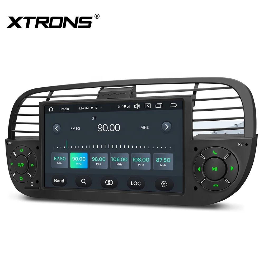 XTRONS 7 Inch Android 14 Single Din Car Multimedia Player For Fiat 500 Carplay Screen Android Auto 4G LTE 4+64GB Car DVD Player