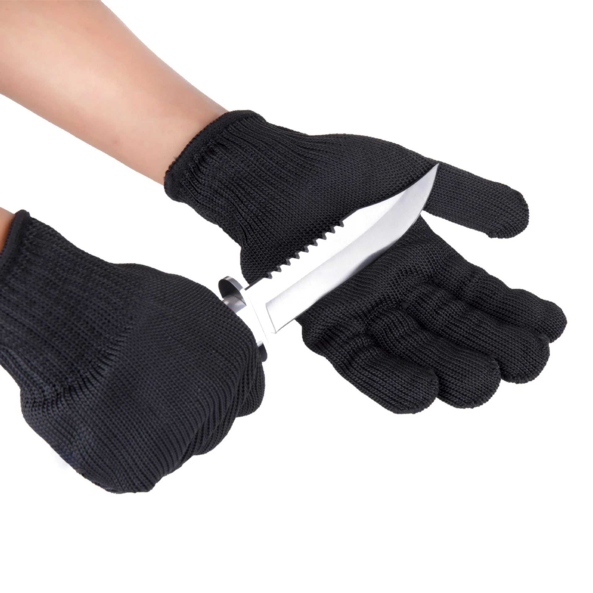 Best selling hand gloves manufacturer in china cut resistant gloves level 5 black gloves