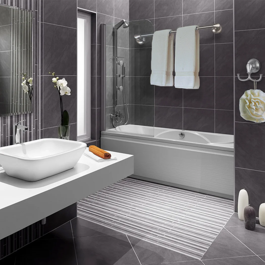 Simple Stainless Steel Double Towel Hook Robe and Hand Towel Hanger with Heater for Home Kitchen Hotel-Nickel Finishing