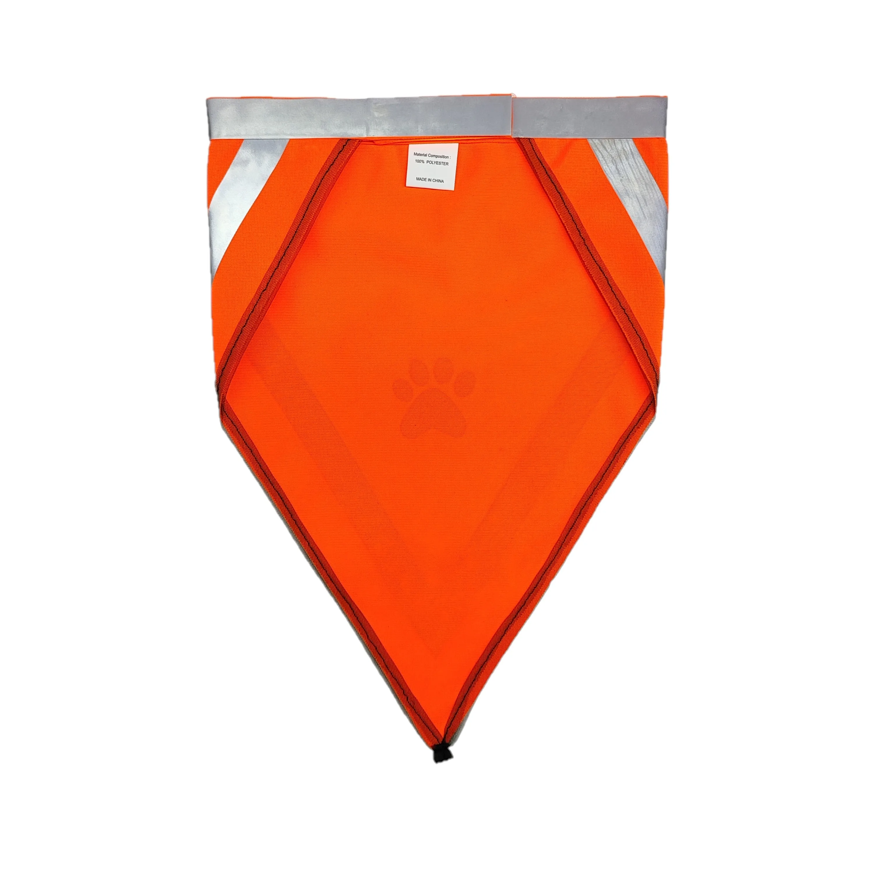 2023 Outdoor  Dog Bandana Pet Accessories Scarf Towel Print Dog Hand With Reflective Strips Green Red