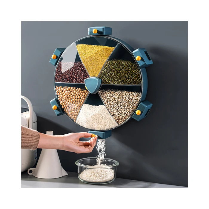 
New design Grain storage tank snack dried storage sealed tank Moisture-proof cereal dispenser storage tank box 