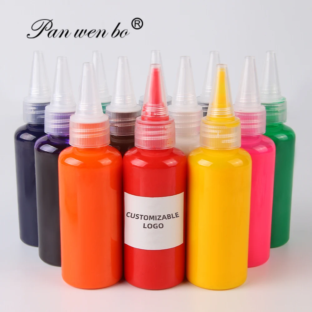 Acrylic pouring paint supplies DIY Violent Bear Fluid pouring acrylic paint Crafts custom logo 12colors pouring acrylic paint